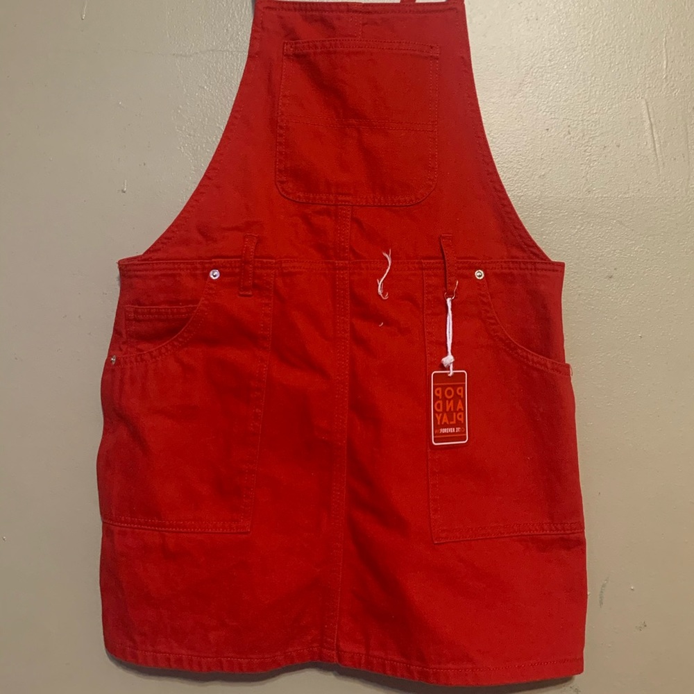 Red Denim Dress